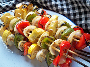 Summer Vegetable Kabobs Recipe  RecipeTips.com