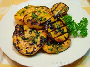 Grilled Sweet Potatoes with Lemon-Parsley Butter