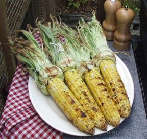 grilled sweet corn with garlic butter Recipe