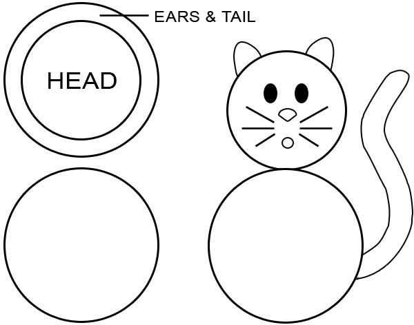 black cat cake template Article