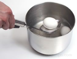 Spoon Egg into Pan