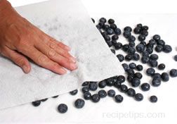 preparing blueberries for cooking Article