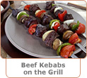 Beef Kebabs on the Grill