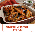 Glazed Chicken Wings With Blue Cheese Dip Recipe