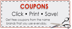 Coupons: Click, Print Save!