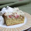 Rhubarb Custard Upside Down Cake