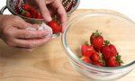 Cleaning Strawberries