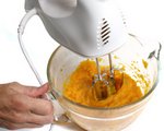 Remove Fibers from Squash with Electric Mixer