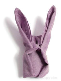 bunny napkin fold Article