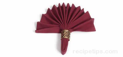 Accordion Napkin Fold