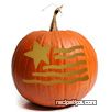 Pumpkin Carving Patterns - Flying Flag Template