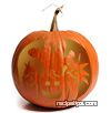 Pumpkin Carving Patterns - Ghastly Ghost Template