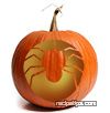 Pumpkin Carving Patterns - Scary Spider Template